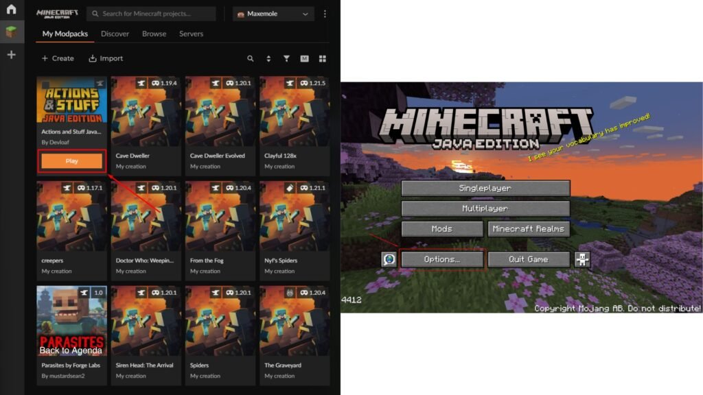 Minecraft Actions and Stuff Resource Pack:
