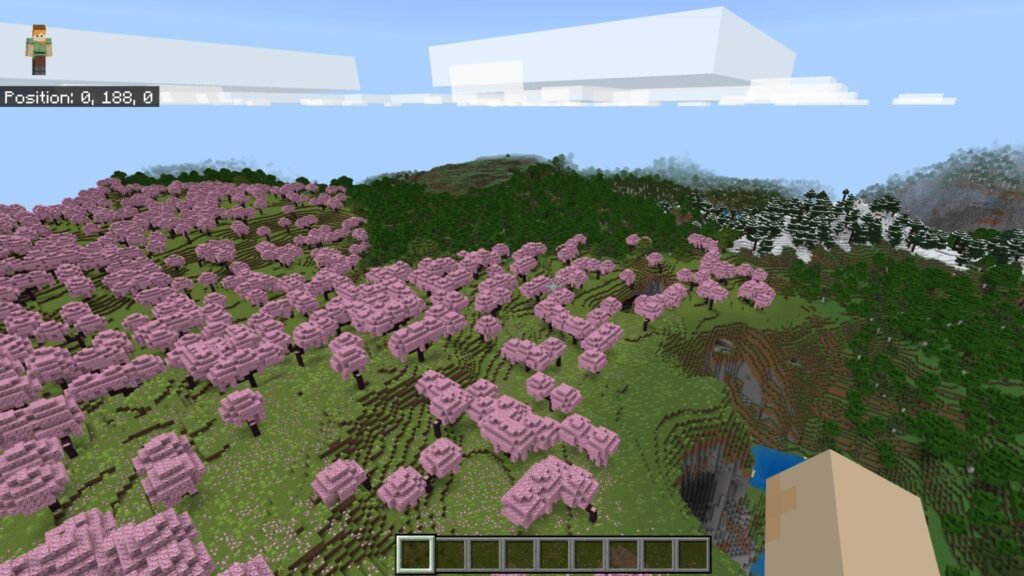 Minecraft Cherry Blossom biome कहाँ और कैसे खोजें?