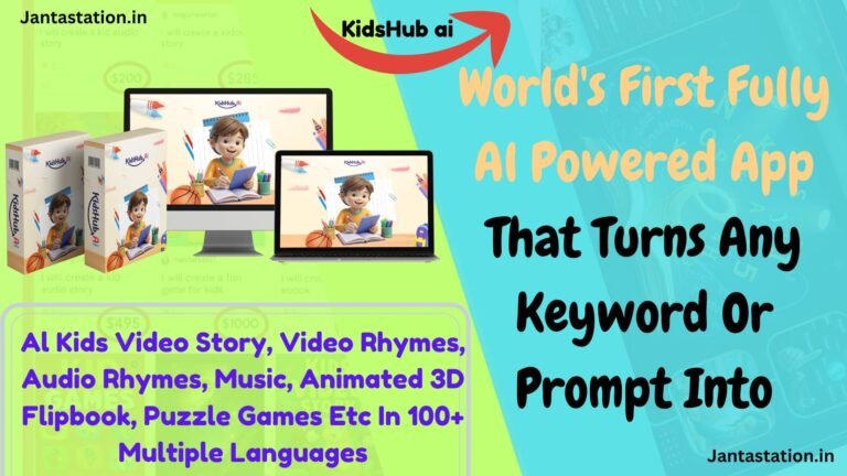 World's First AI to create kids content and earn money KidsHub AI.